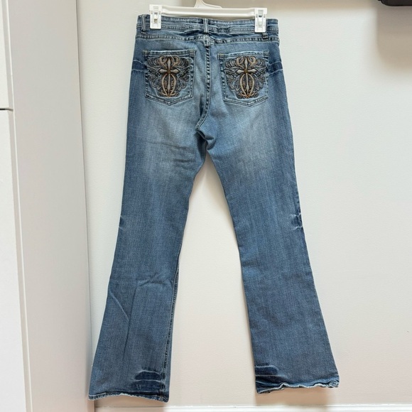Cache Y2K Embellished Jeans Light Wash Size 4 - Picture 5 of 13